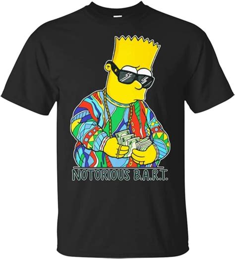 Fgjghk Notorious Bart Simpson T Shirt For Men Uk Clothing