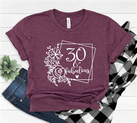 30th Birthday T Shirt 30 And Fabulous Shirt Vintage 1991 Etsy