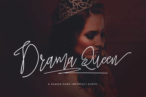 Drama Queen Script Signature Fonts Pretty Fonts Drama Queens