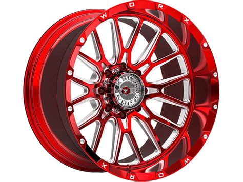 Worx Off Road Worx Off Road Forged Milled Red 818 Wheel Wf818rt 2212613944