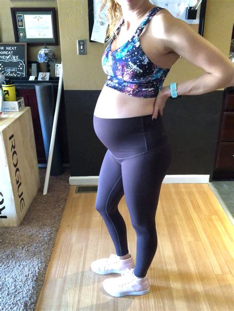 Black Pregnancy Workout Leggings Maternity Exercise Tights Born