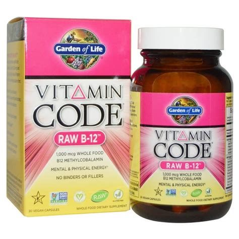 Garden Of Life Vitamin Code Raw B 12 30 Vegan Capsules