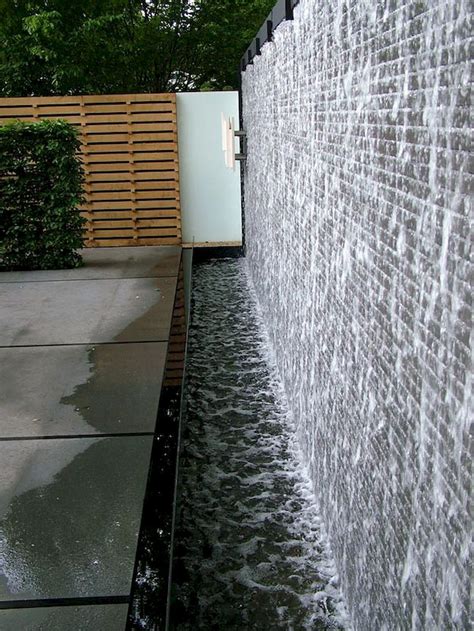 85 Graceful Backyard Waterfall Inspirations On A Budget Water Wall