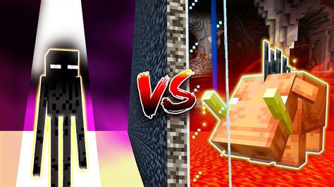 Minecraft End Mobs Vs Nether Mobs Ultimate Dimension Minecraft Mob