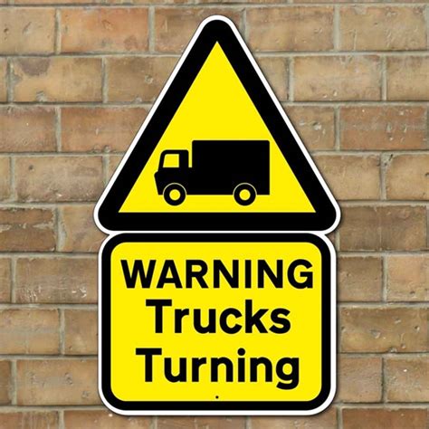 Jaf Graphics Truck Turning Sign
