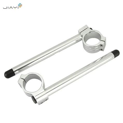 Universal 22mm 78 Cnc 35mm Fork Tube Silver Riser Clip On Ons Handle Bar Handlebars Racing For