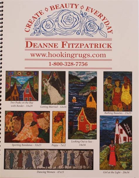 Deannes Pattern Catalogue Deanne Fitzpatrick Rug Hooking Studio
