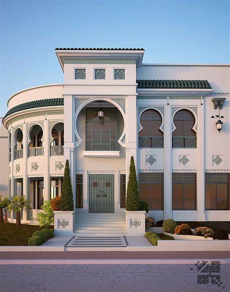 Mediterranean Style Villa Muhammad Riaz Cgarchitect Architectural