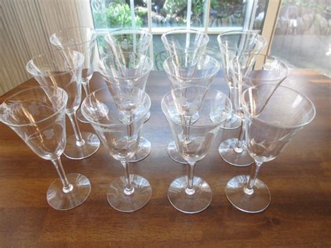 Vintage Princess House Crystal Wine Glasses Heritage Set