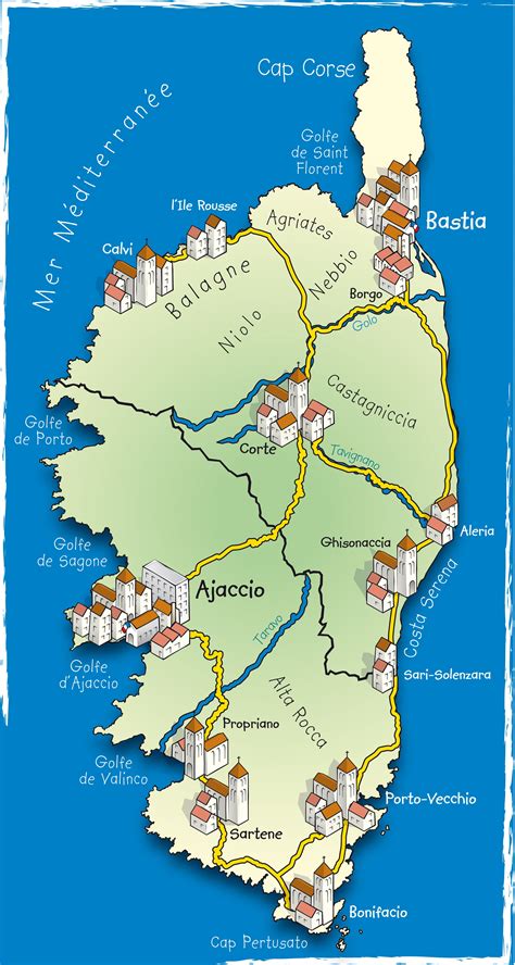 Map Of Corsica Crushed Grape Chronicles