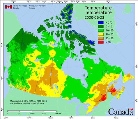 Temperature Map Of Canada Images And Photos Finder