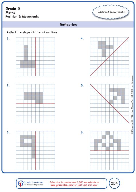 Maths Reflection Worksheets Ks2 Similar Shapes Congruent And 12 Best