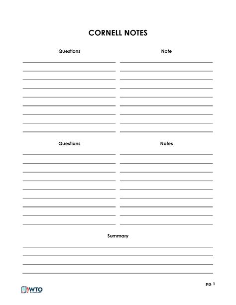 Graphic Organizer Free Printable Note Taking Templates Graphic