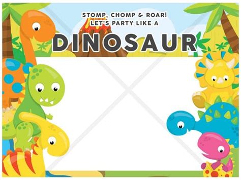 Free Dinosaur Party Printables Party With Unicorns