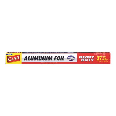 Glad Aluminum Foil Heavy Duty 375 Square Feet Ntuc Fairprice