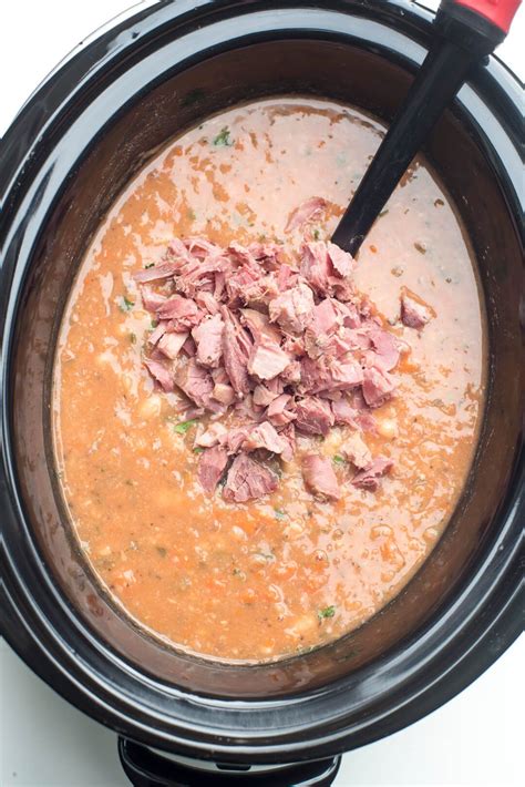 Crock pot navy bean soupmom what for dinner. How To Make Ham And Navy Beans In Crock Pot / 10 Best Canned Navy Beans Recipes - May be cooked ...