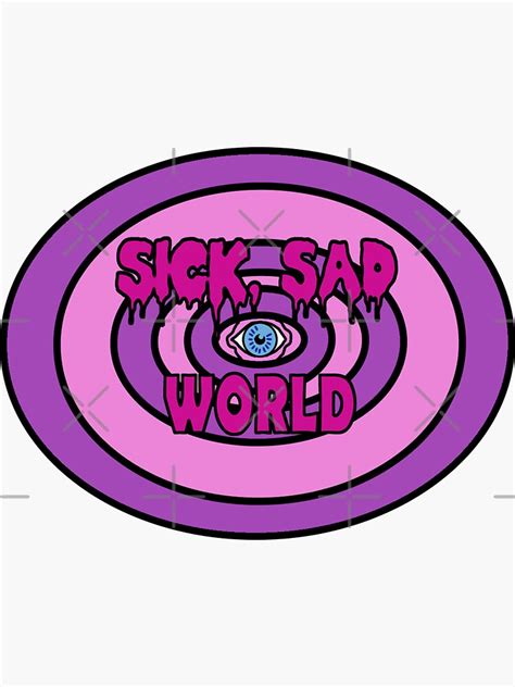 Daria Sick Sad World Pink Sticker For Sale By Monchmccronch