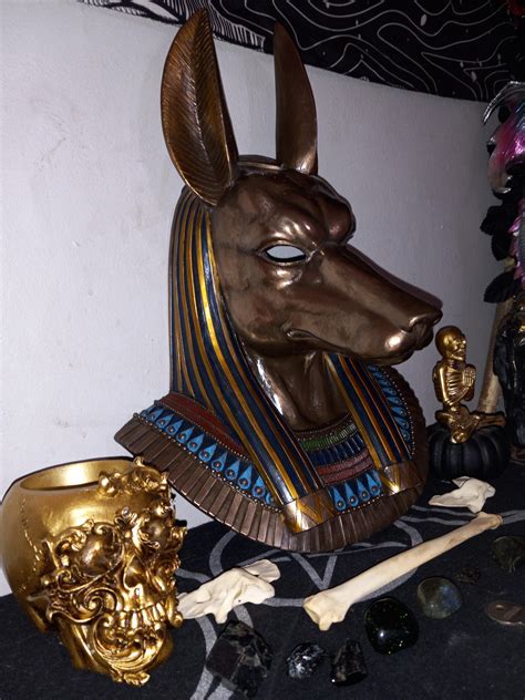 Large Anubis Wall Bust God Of Death Egyptian Decor Oddities For