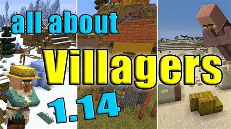 Minecraft All About Villagers Village And Pillage 114 Update Youtube