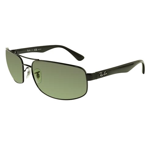 Ray Ban Men S Polarized Rb3445 002 58 64 Black Rectangle Sunglasses