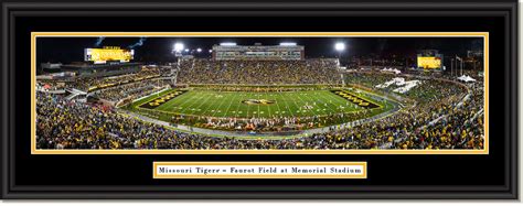 Missouri Tigers Football Faurot Field Framed Panoramic Print