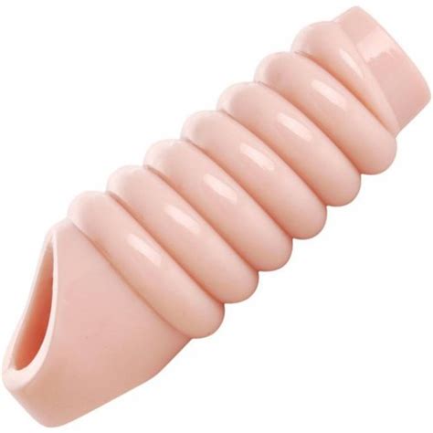 Size Matters 5 5 Ribbed Penis Enhancer Sheath Sex Toys Adult