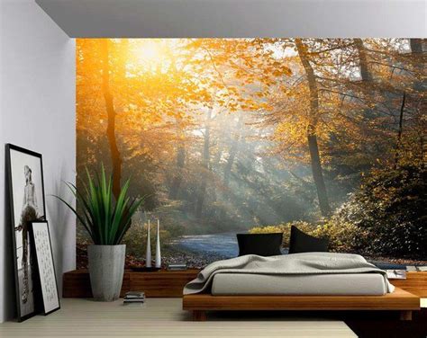 Forest Tree Rays Of Light Large Wall Mural Self