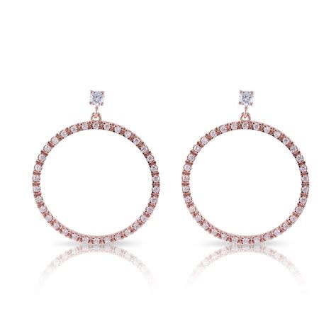 Circle diamond drop earrings | Zmay Jewelry | Circle diamond, Diamond drops, Diamond drop earrings