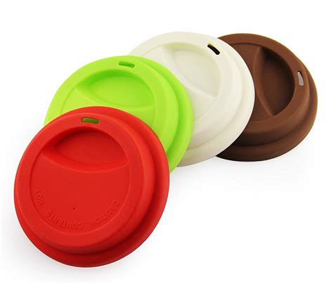 Yilove Silicon Coffee Cup Lid For Ceramic Travel Coffee Mug4 Pack