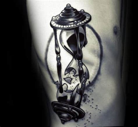 Broken Hourglass Tattoo Designs Inspiration Guide