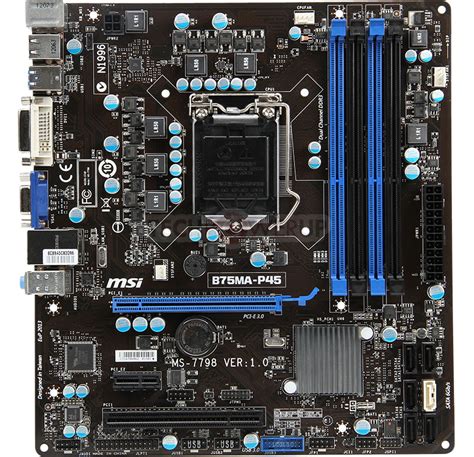 Msi B75ma P45 Motherboard Detailed Techpowerup Forums