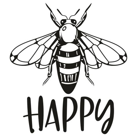 Bee Svg Files Cricut Silhouette Bee Happy Svg Cute Bee Png Etsy My