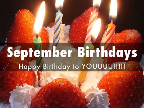 September Birthdays By Valerie Mays