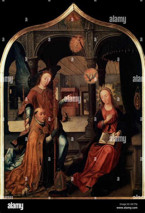 The Annunciation Triptych Central Panel 1517 Artist Jean