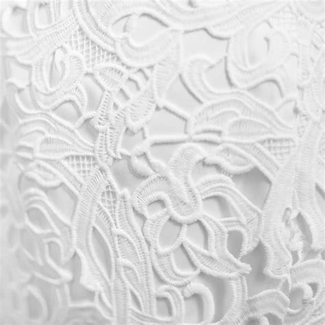 Background Of White Lace Fabric Stock Image Image Of Decor Design