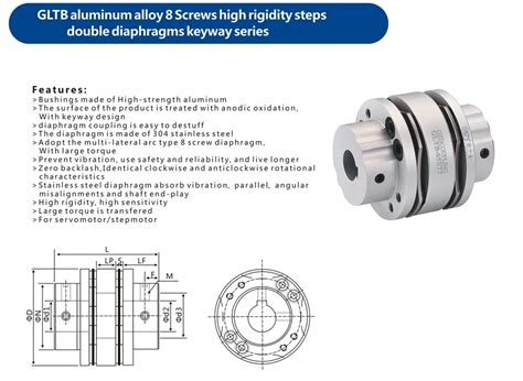 Gnd 8 Screw Aluminum Alloy High Rigidity Step Type Single Diaphragm