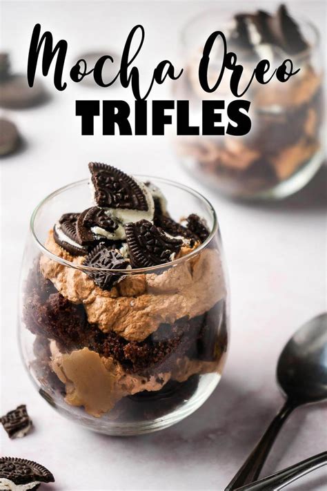Mocha Oreo Trifles Nibble And Dine Only Minutes Prep Recipe