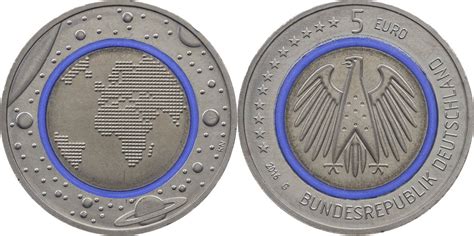 So bekommen auch exoten wie nordirland, albanien und island die chance. Bundesrepublik Deutschland 5 Euro 2016 G Blauer Planet vz ...