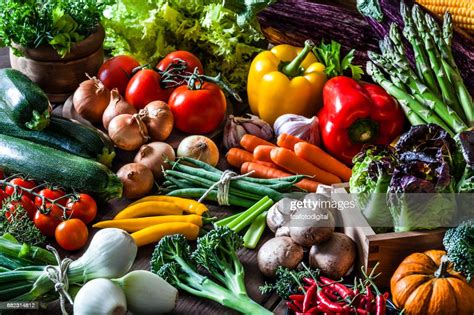 Colorful Fresh Organic Vegetables High Res Stock Photo Getty Images