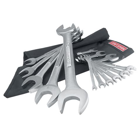 Craftsman 14 Pc Metric Open End Wrench Set In 900 Denier Polyester