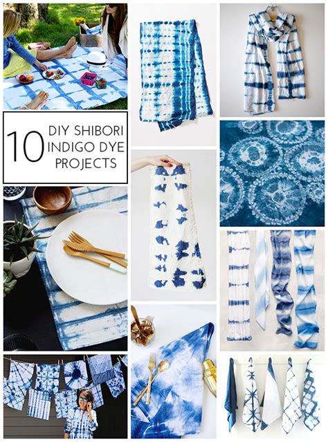 10 Diy Shibori Indigo Dye Projects Homey Oh My