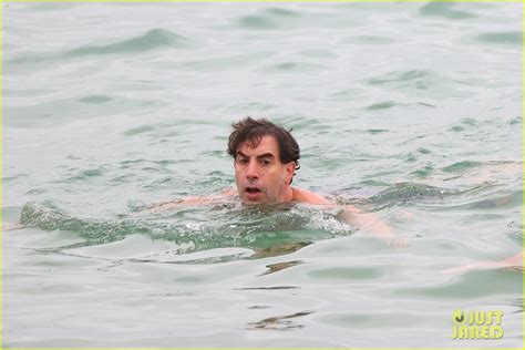 Sacha Baron Cohen Goes Shirtless For A Beach Day In Australia Photo
