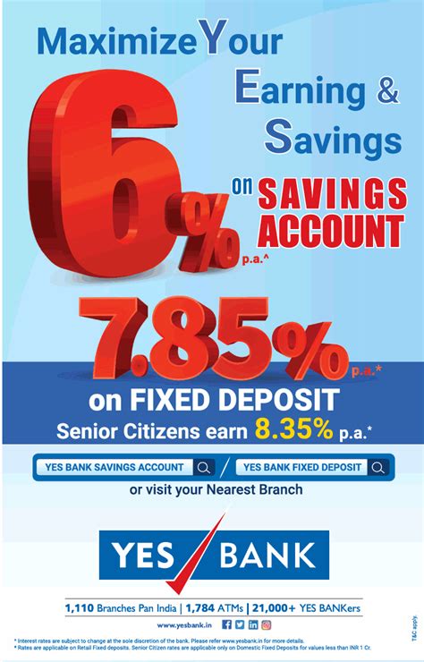 As of july 2020, rbl bank offers 7.50% for its 36 months fds are popular as it have various advantages: Yes Bank Maximize Your Earning And Savings On Fixed ...