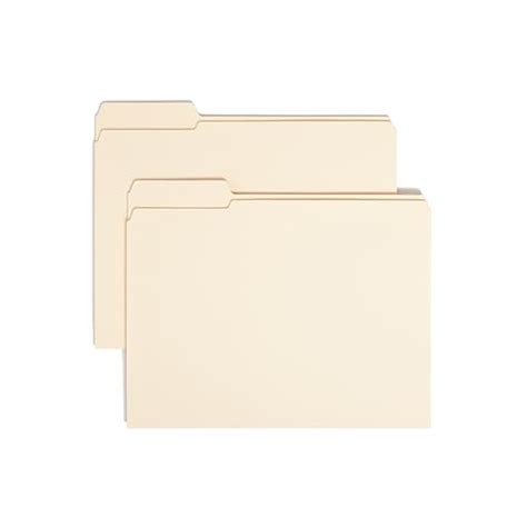 Smead File Folders Reinforced 13 Cut Tab Letter Size Manila 100