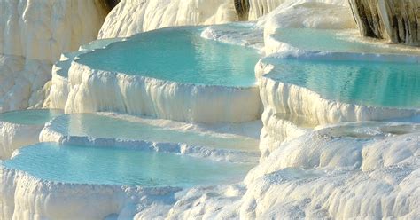 Thermal Pools At Pamukkale Turkey From Photos Of The Most Amazing My