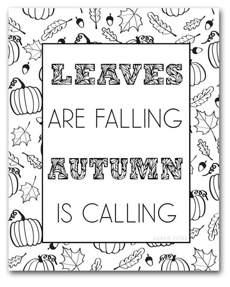 Free Fall Coloring Pages To Color Fall Coloring Sheets Fall Coloring