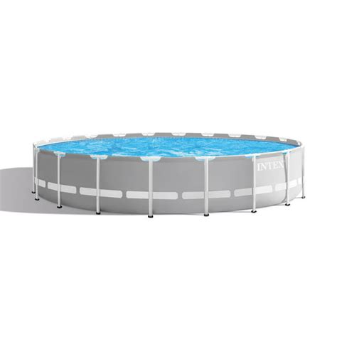 Intex Prism Round Frame Premium Above Ground Swimming Pool Set 20 Ft X