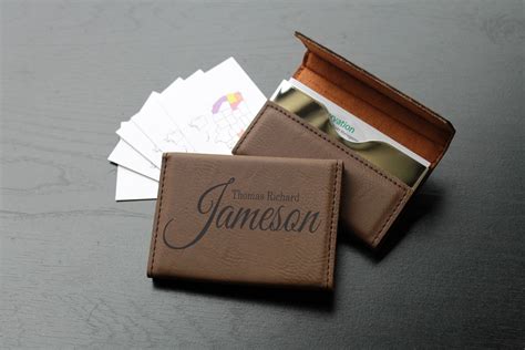 3 3/4 x 2 1/2 x 1/2. Buy Hand Crafted Custom Business Card Holder --Bch-Db ...