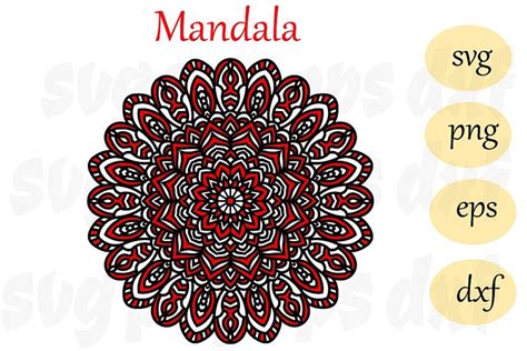 Mandala Svg Dxf Eps Png Mandala Drawing Mandala Svg Files 719325