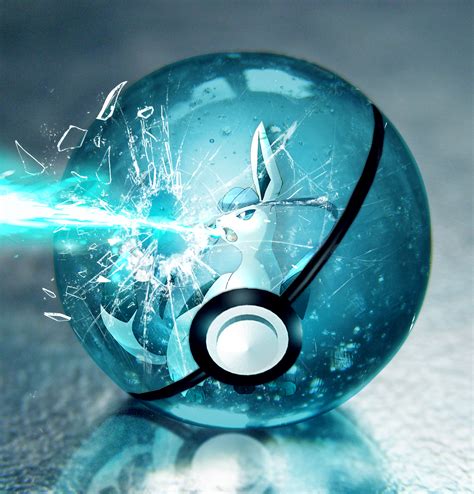 Glaceon In Pokeball By G1zmo Darg0n On Deviantart